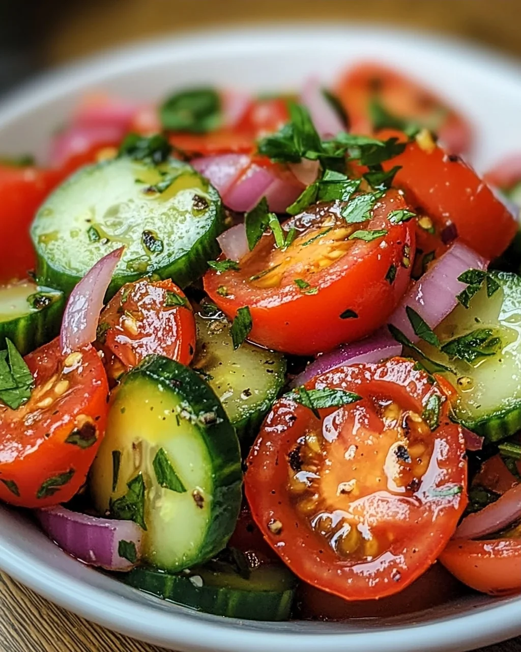 Tomaten-Gurken-Salat