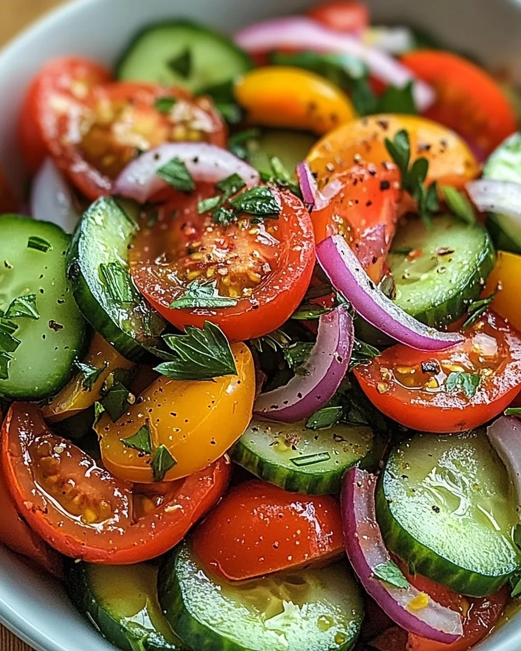 Tomaten-Gurken-Salat