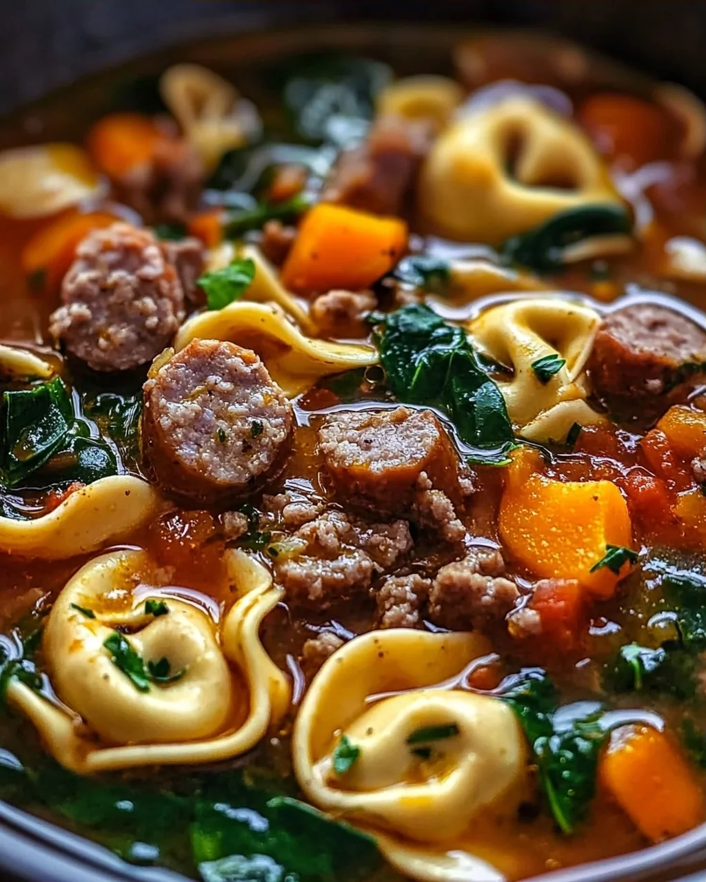 Wärmende Herbst-Tortellini-Suppe mit Rinderwurst – Einfach Genießen