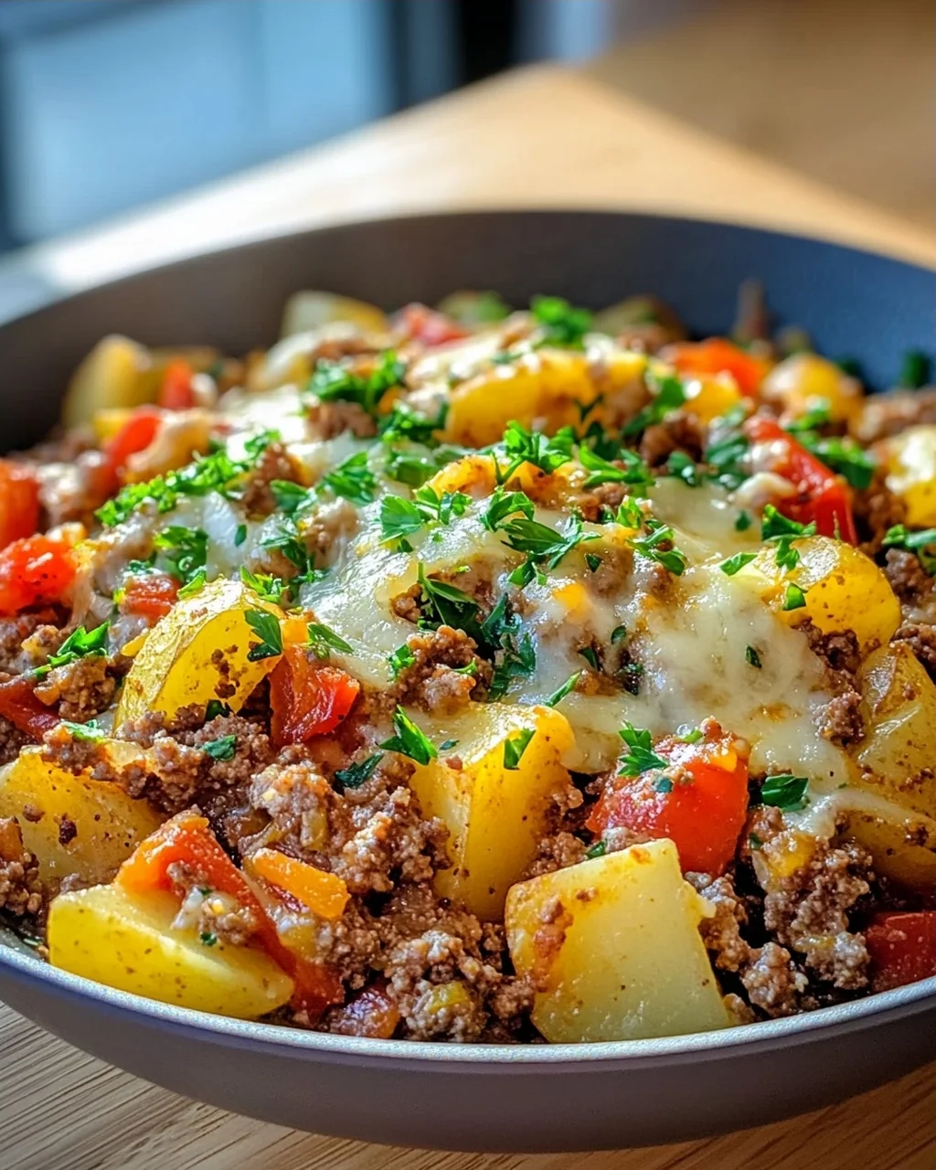 Würzige Hackfleisch-Kartoffel-Pfanne