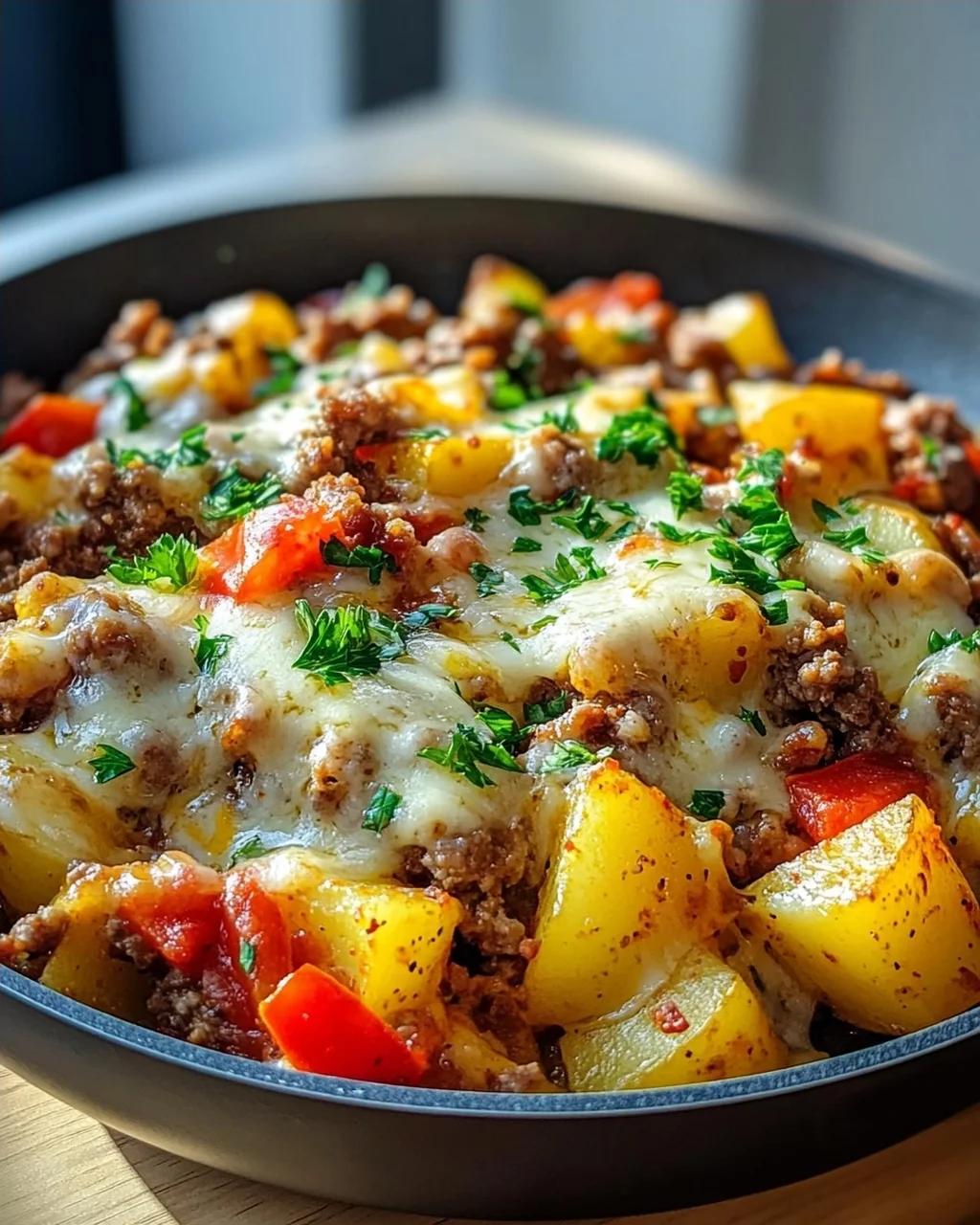 Würzige Hackfleisch-Kartoffel-Pfanne