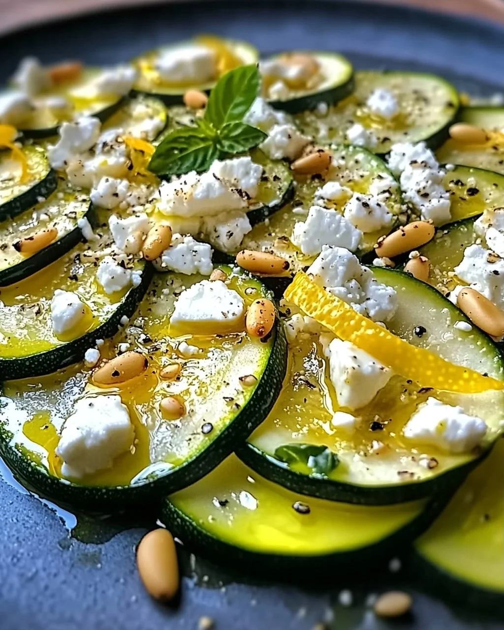 Zucchini-Carpaccio: Frisch & Schnell zubereitet