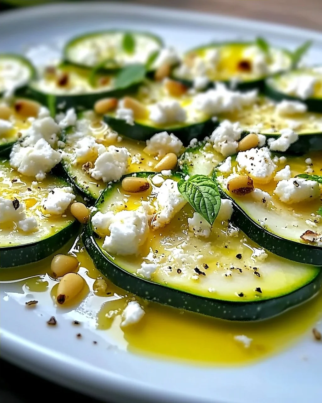 Zucchini-Carpaccio: Frisch & Schnell zubereitet