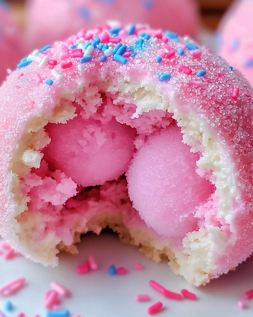 Zuckerwatte Käsekuchen Bomben für Zuhause